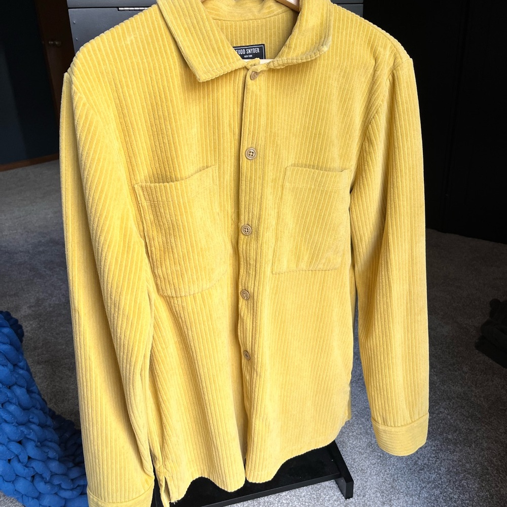 Todd Snyder Yellow Corduroy Overshirt
